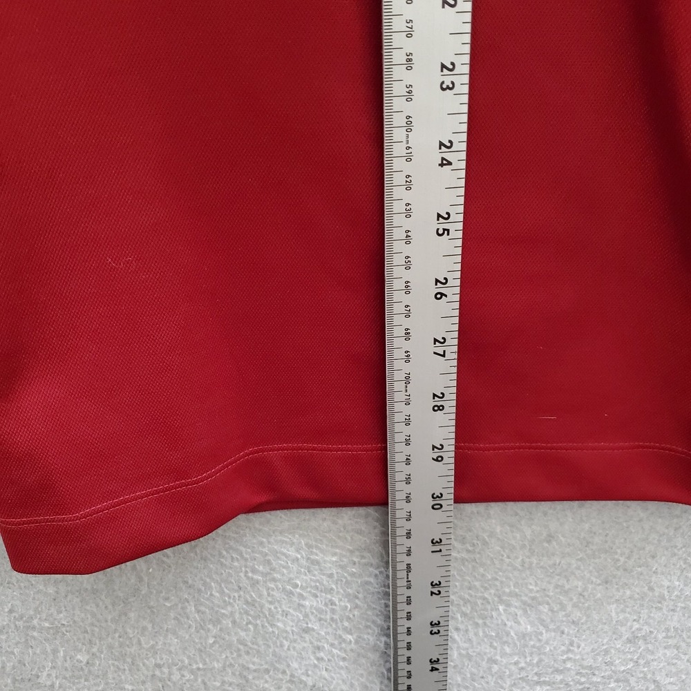Nike Golf Men Polo Shirt Large Red Swoosh Logo Embroidered Short Sleeve Collar - Picture 5 of 10